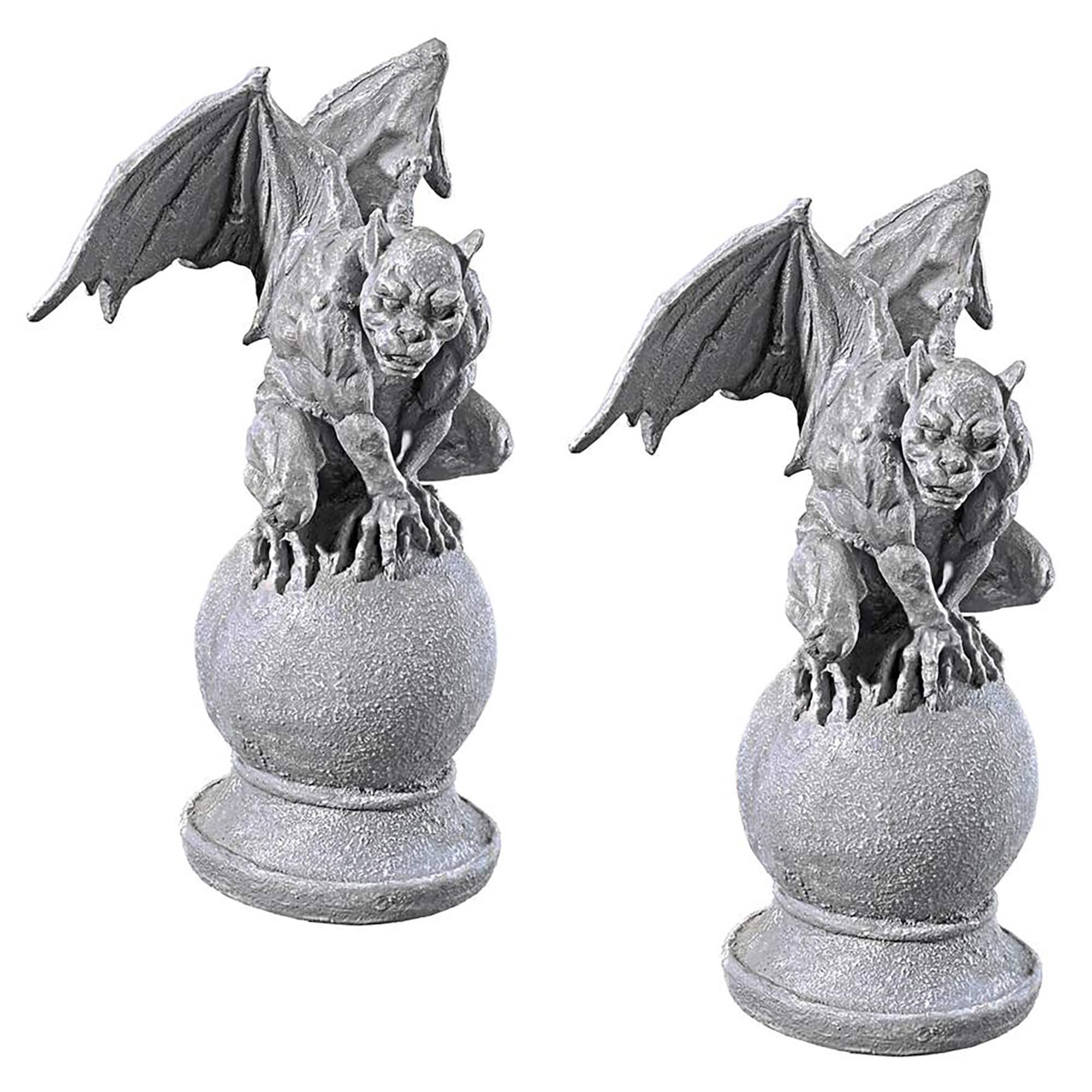 Design Toscano 14.5" Malicay the Malicious Gargoyle Statue Set, 2ct.